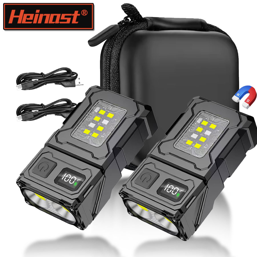 Battery Outdoor Camping - Mini Portable LED COB Flashlight Head