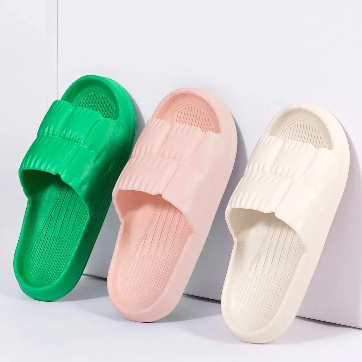 Outdoor Camping Slippers - Women Soft Sole Cloud Slippers Thick