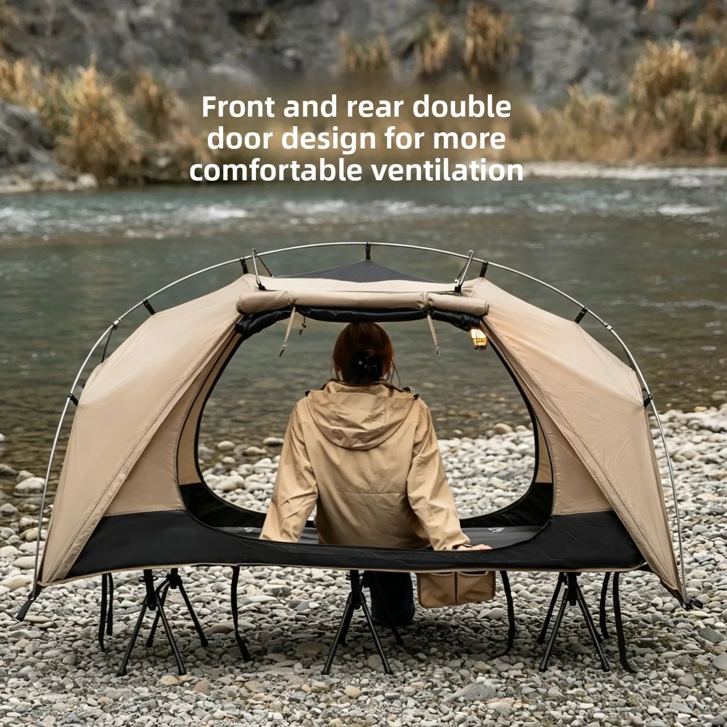 Outdoor Camping Gazebo - MOUNTAINHIKER Outdoor Camp Bed Tent Furniture
