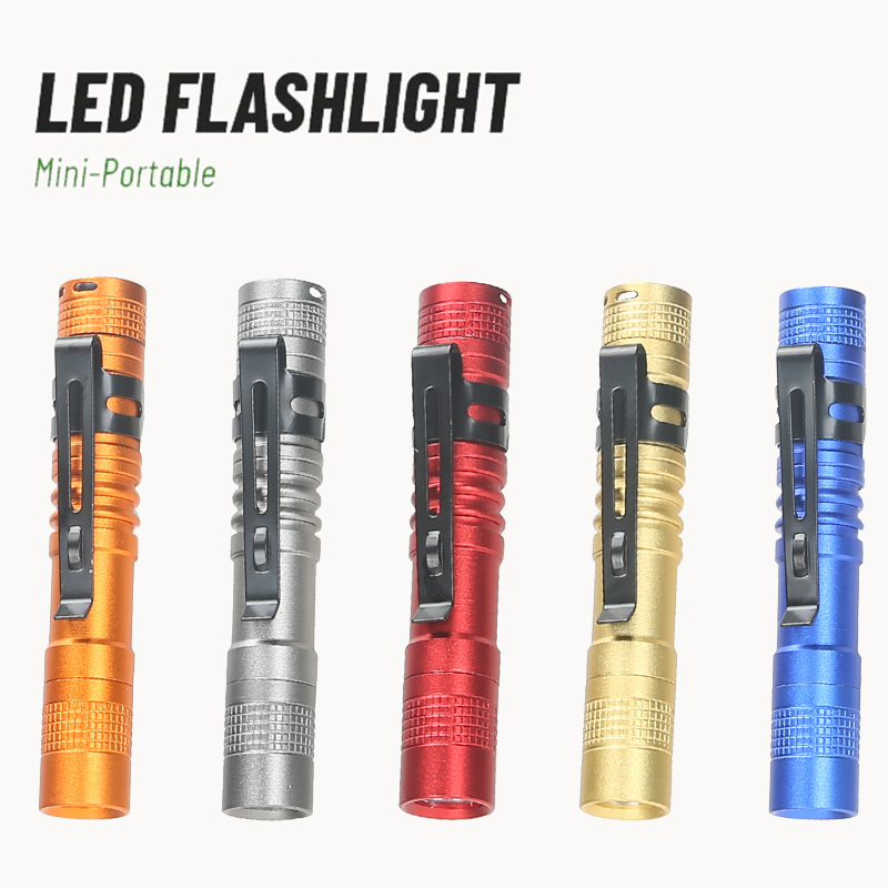 Battery Outdoor Camping - Portable Mini LED Pen Flashlight with