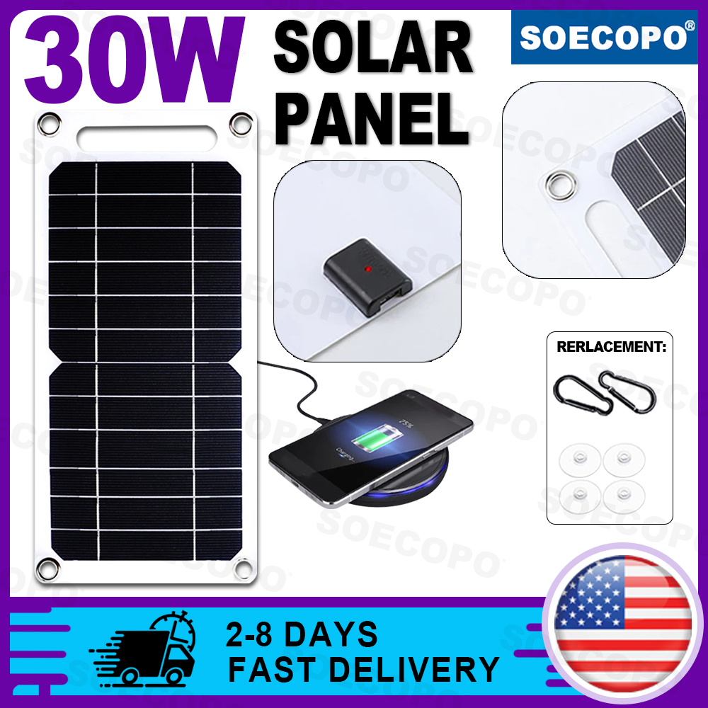 Outdoor Camping Warehouse - SOECOPO 30W Lightweight Flexible Solar Panel