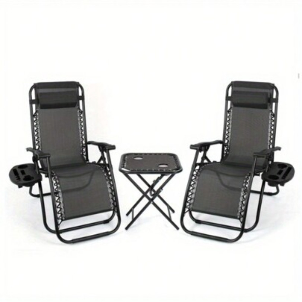 Outdoor Oversized Camping Chair - Zero Gravity Chairs Set of 2