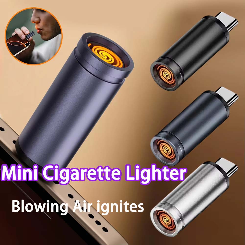 Mini Type-C Mobile Phone Cigar - đánh giá và giá Outdoor Windproof Lighter