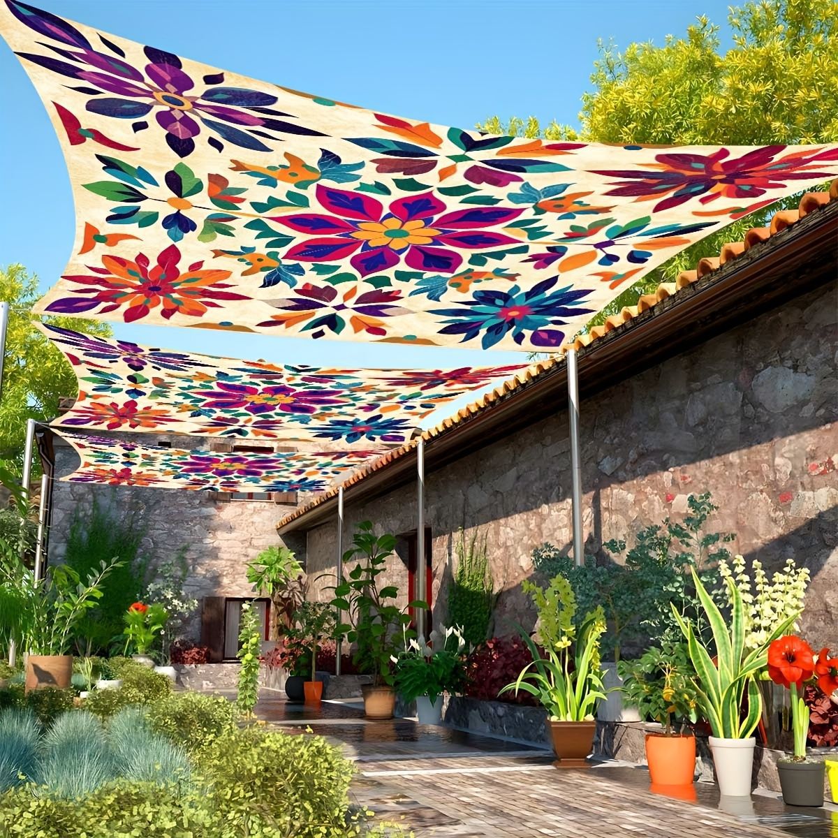 Color Flower Camping Sunshade  - đánh giá và giá Outdoor Camping Gazebo