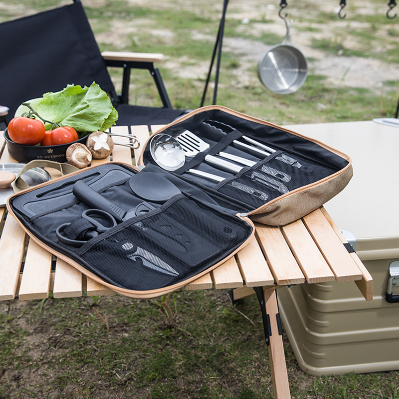 8pcs Camping Kitchen Cookware  - đánh giá và giá Outdoor Camping Uk