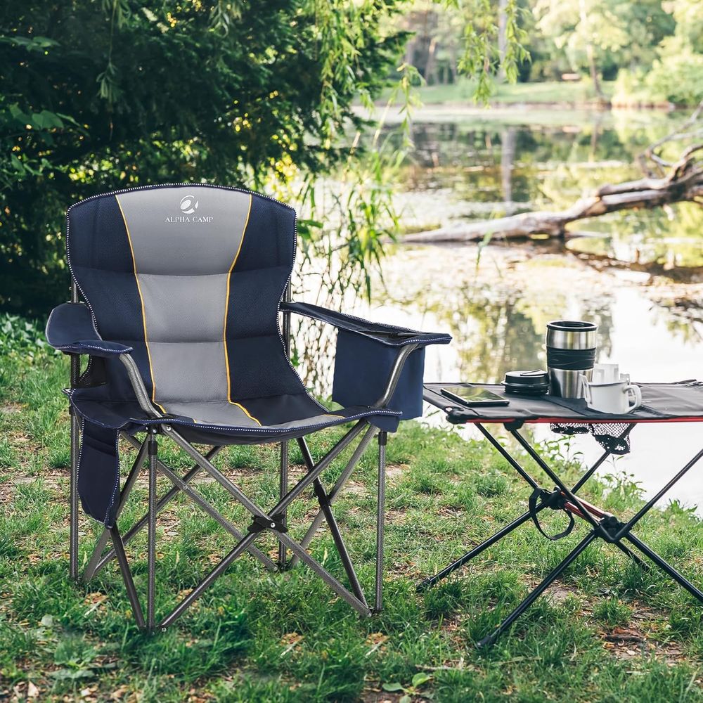 Camping Chair Oversized Heavy  - đánh giá và giá Outdoor Oversized Camping Chair