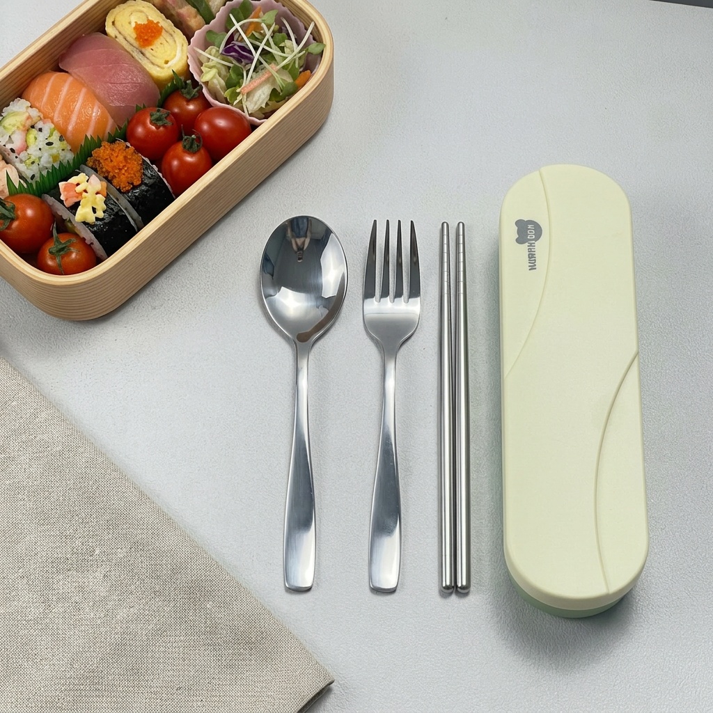 Portable Cutlery Set Stainless - đánh giá và giá Camping Quiet