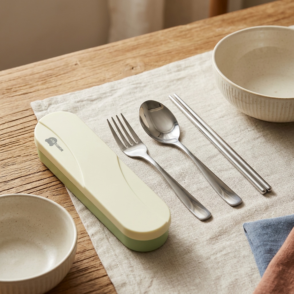 Portable Cutlery Set Stainless - đánh giá và giá Camping Quiet