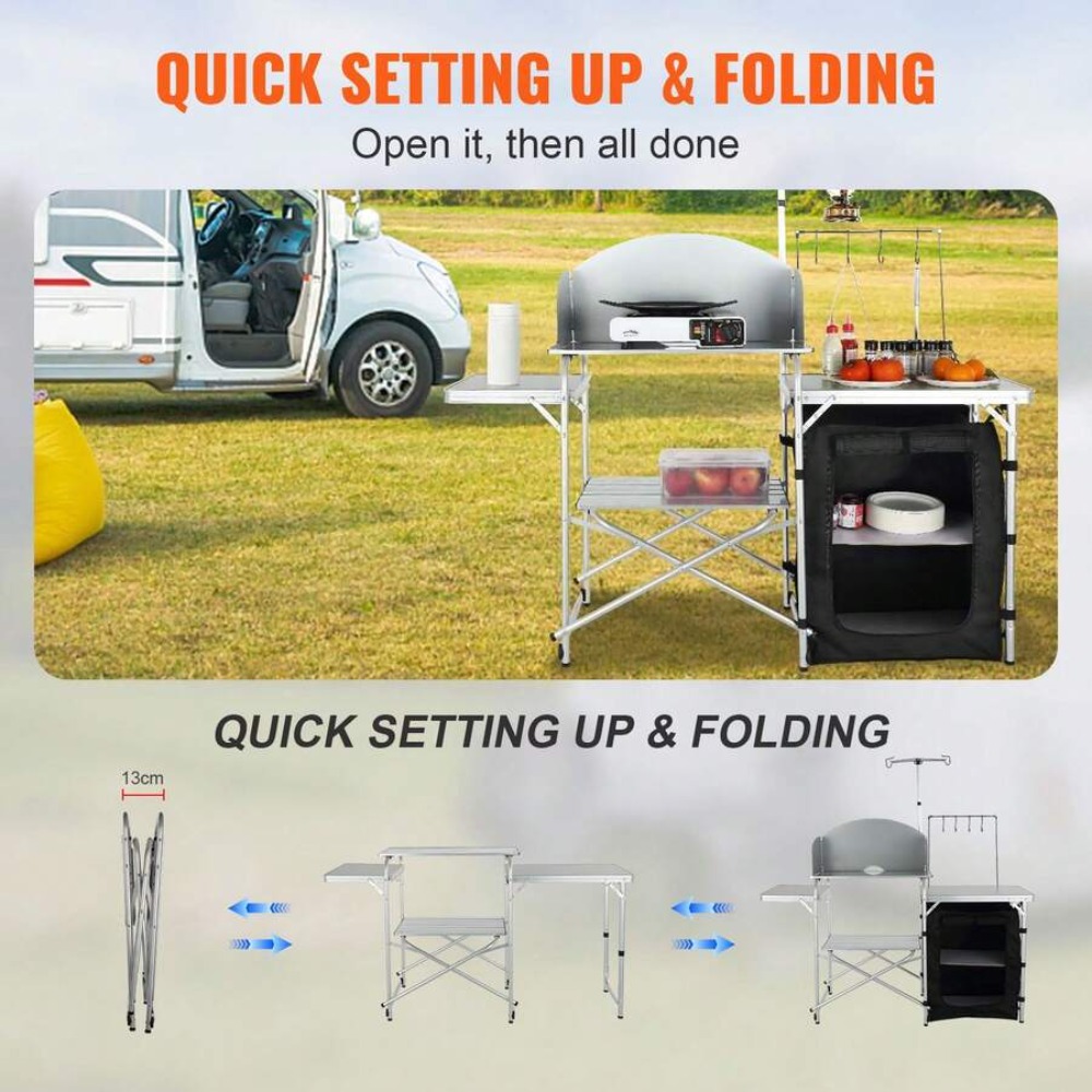 Folding Outdoor Camping Kitche - đánh giá và giá Outdoor Camping Kitchen Setup