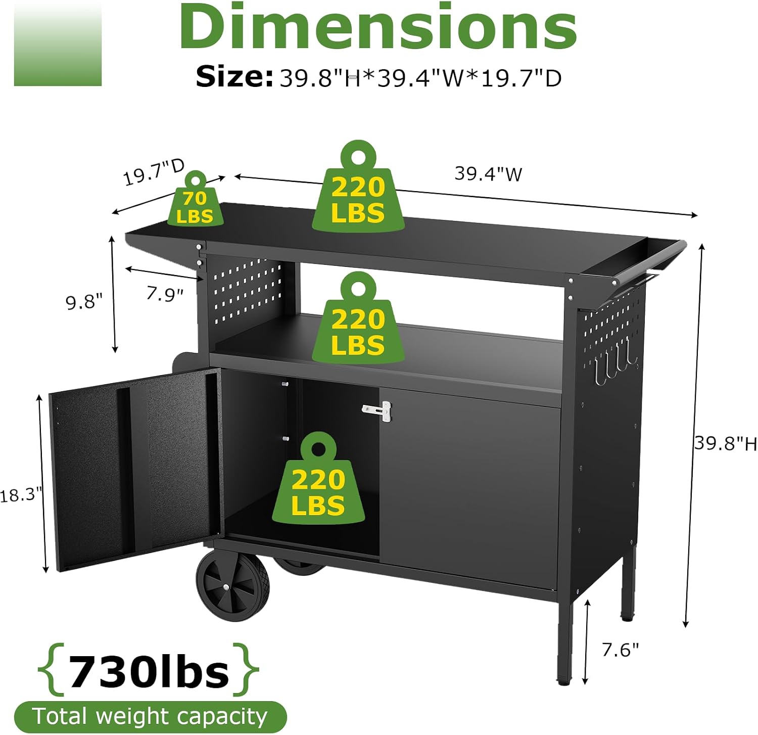 Outdoor Grill Cart Table With  - đánh giá và giá Outdoor Camping Food