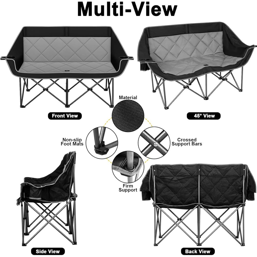 Doule Camping Chair,2 Person C - đánh giá và giá Outdoor Oversized Camping Chair