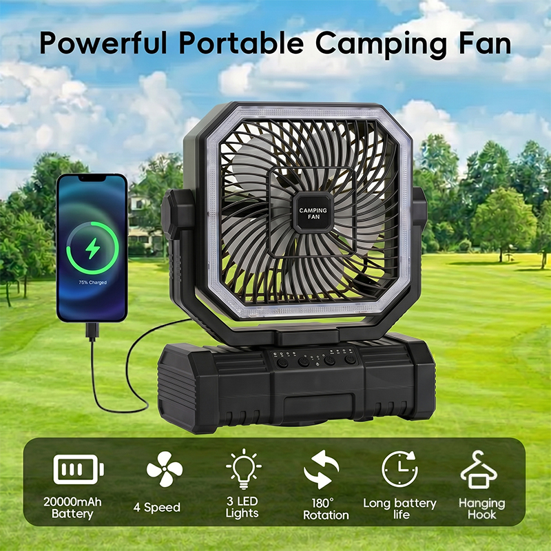 20000mAh Camping Ceiling Fan R - đánh giá và giá Outdoor Camping Gazebo