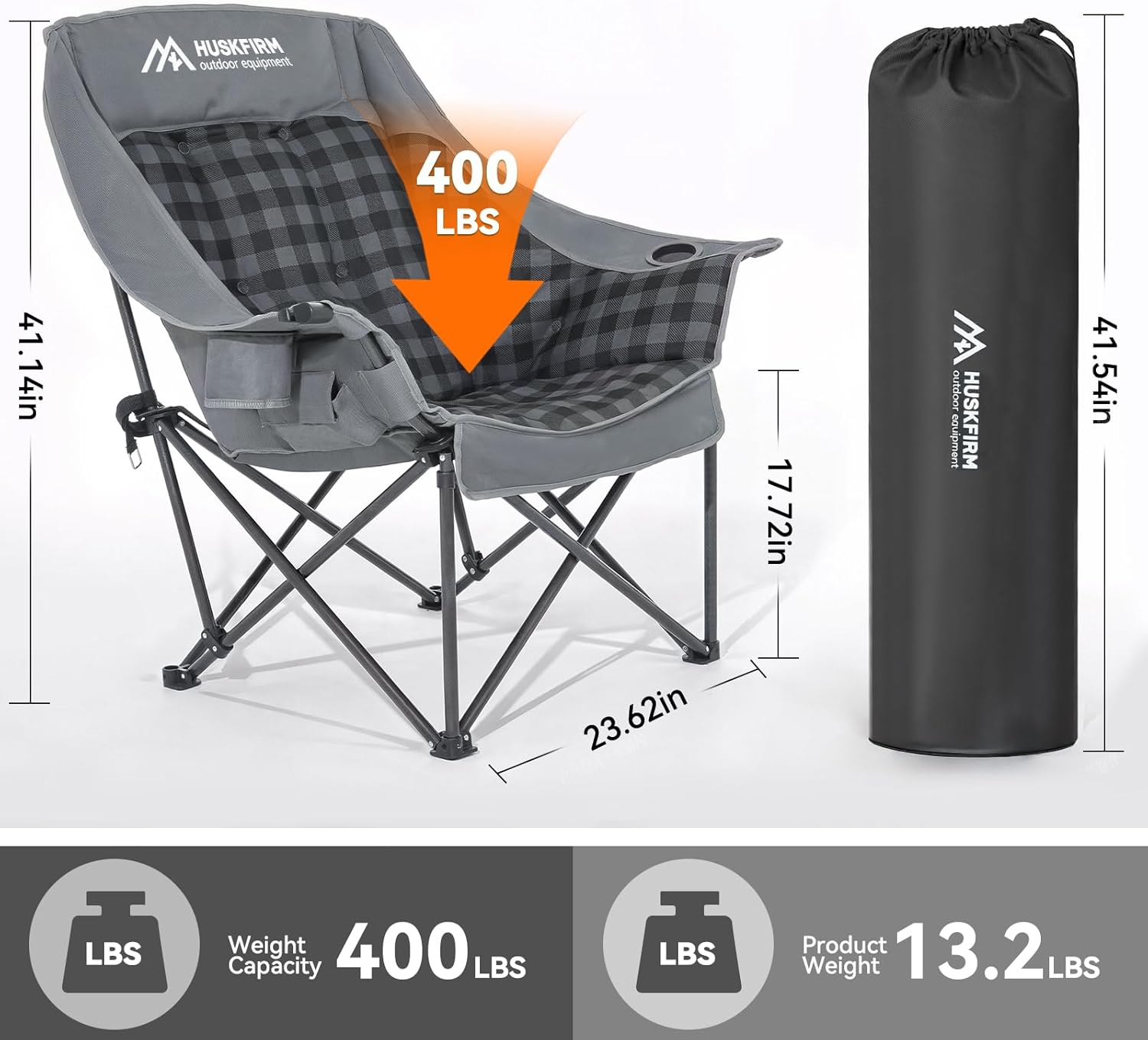 Extra-Large Heated Camp Chair  - đánh giá và giá Outdoor Oversized Camping Chair