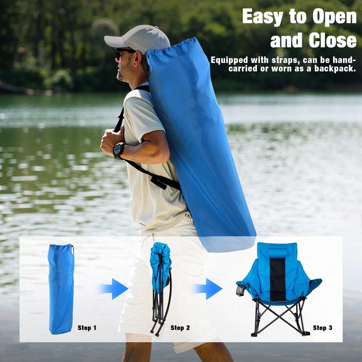 Outdoor Folding Rocking Campin - đánh giá và giá Outdoor Oversized Camping Chair