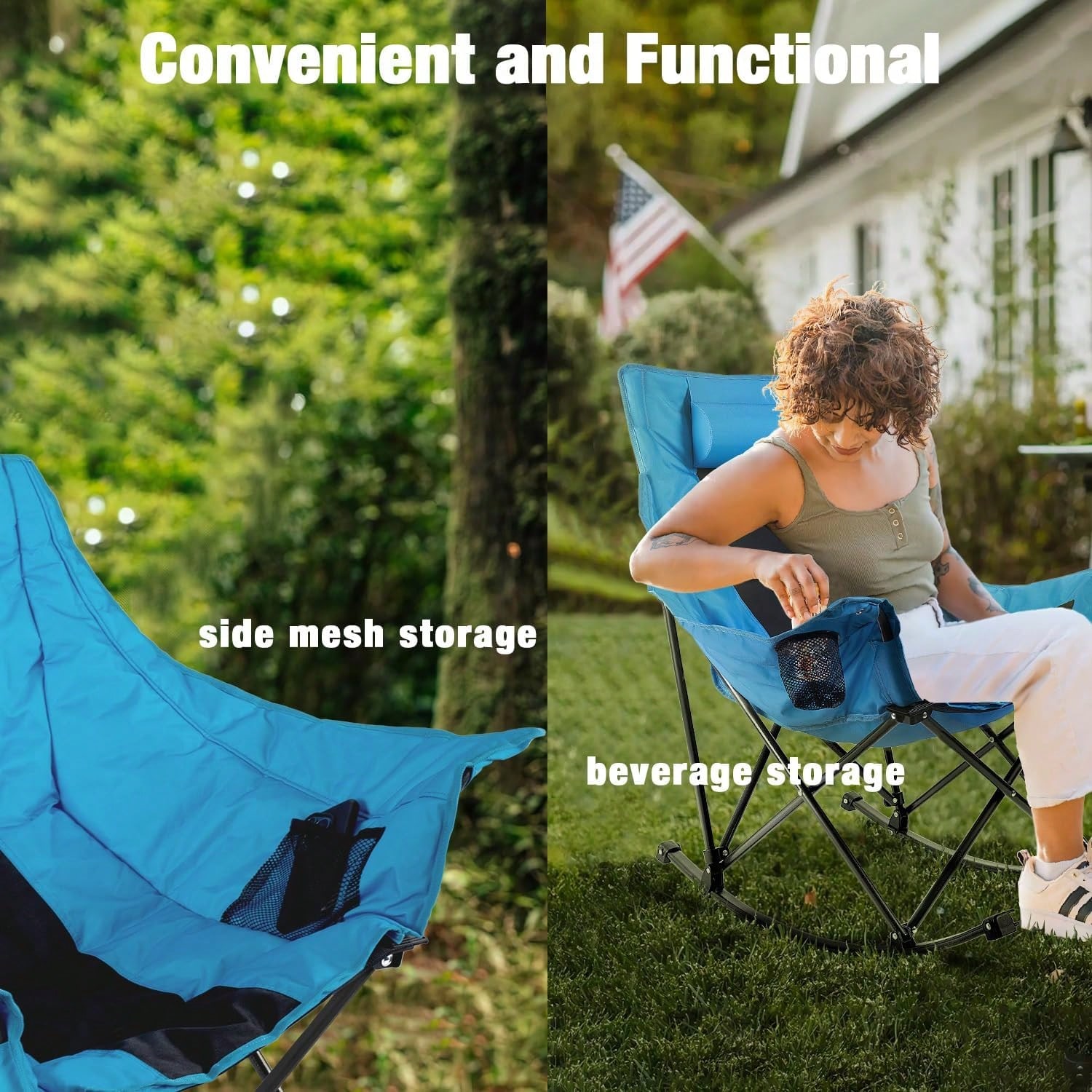 Outdoor Folding Rocking Campin - đánh giá và giá Outdoor Oversized Camping Chair