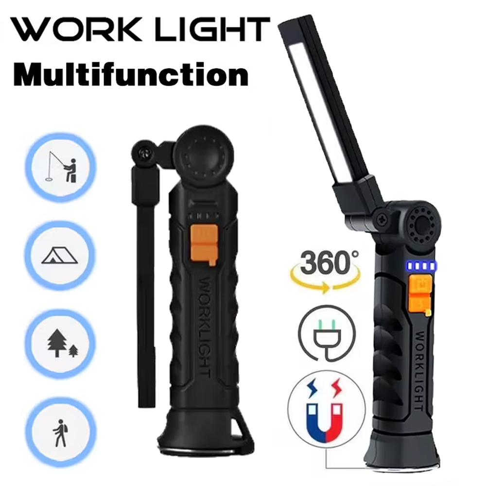 Portable COB LED Flashlight US - đánh giá và giá Battery Outdoor Camping