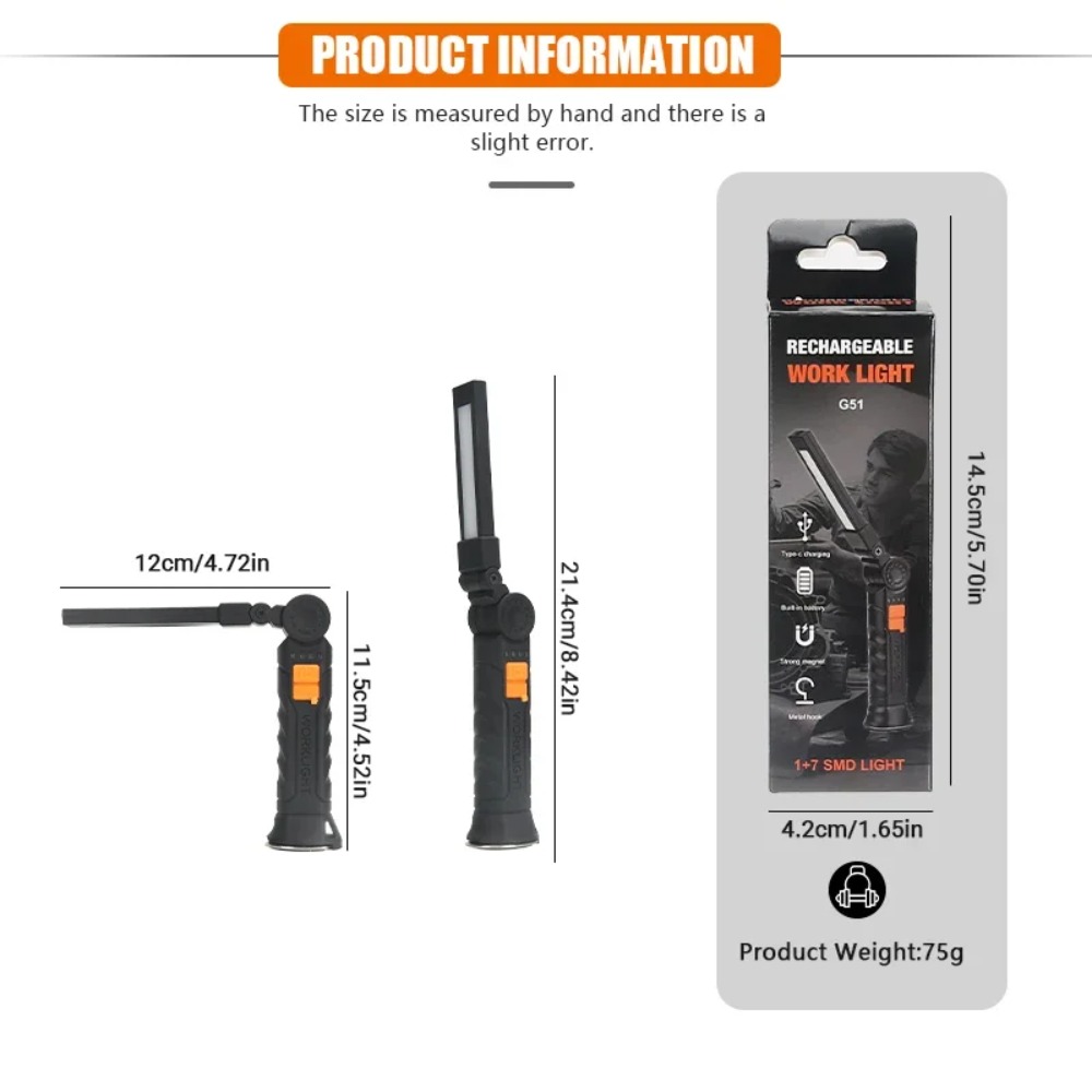 Portable COB LED Flashlight US - đánh giá và giá Battery Outdoor Camping