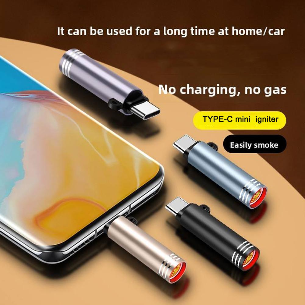 Type C Mini Lighter Blow to Ig - đánh giá và giá Outdoor Windproof Lighter