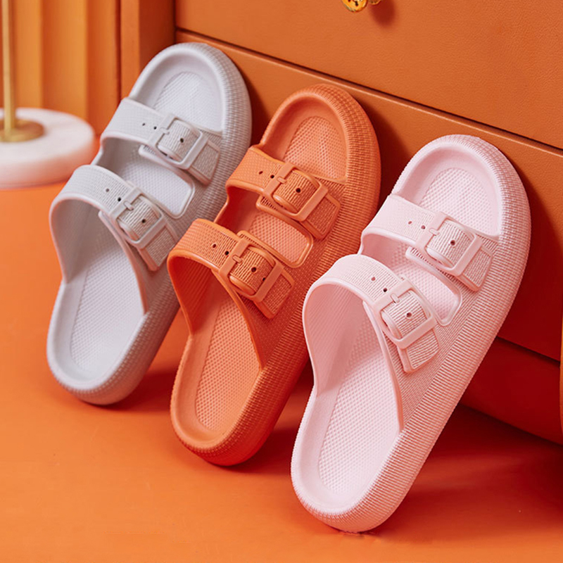 Fashion Buckle Thick Platform  - đánh giá và giá Outdoor Camping Slippers