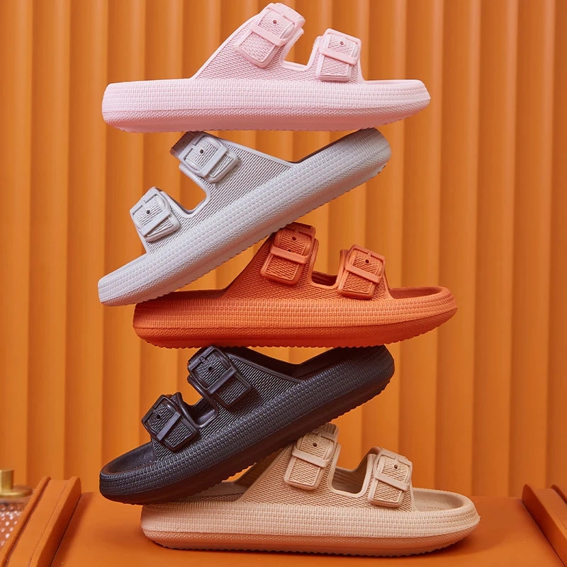 Fashion Buckle Thick Platform  - đánh giá và giá Outdoor Camping Slippers