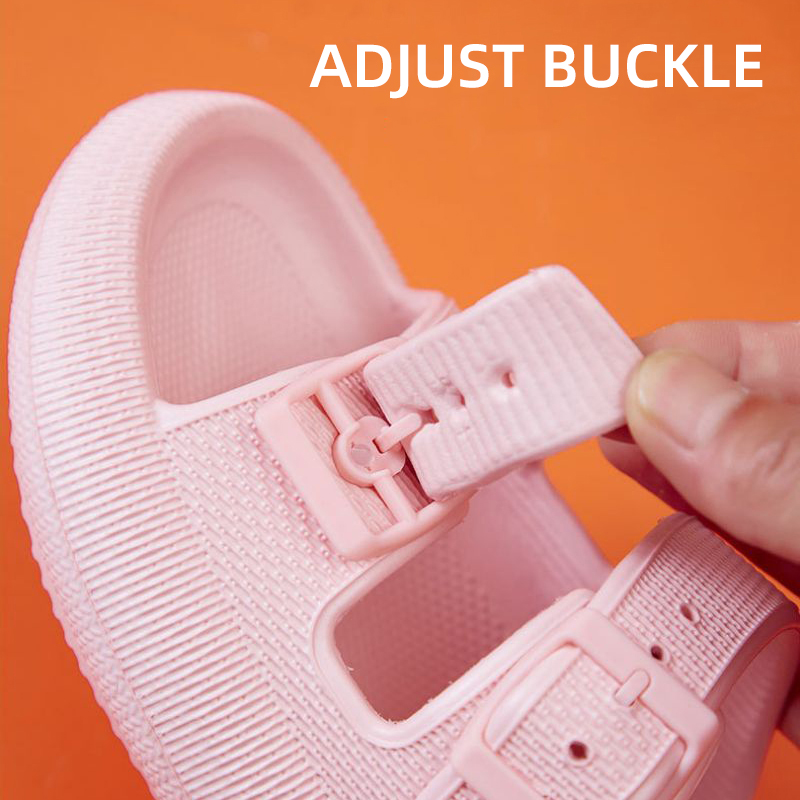 Fashion Buckle Thick Platform  - đánh giá và giá Outdoor Camping Slippers
