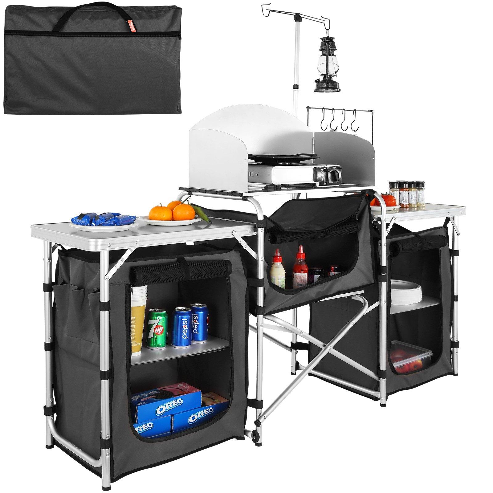 【Father's Day Gifts】VEVOR Fold - đánh giá và giá Outdoor Camping Kitchen Setup