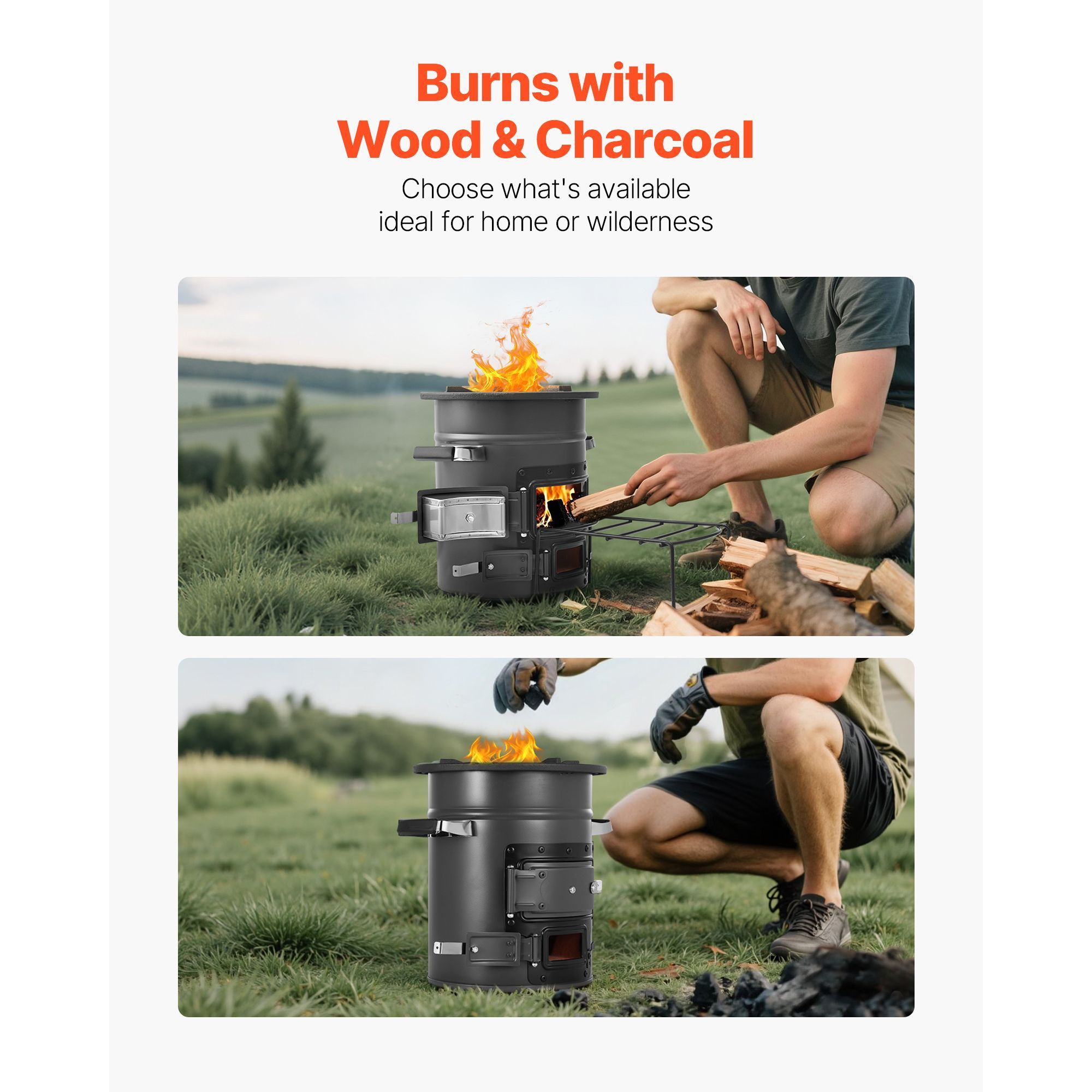 Camping Rocket Stove, Wood Bur - đánh giá và giá Camping Outdoor Or Indoor