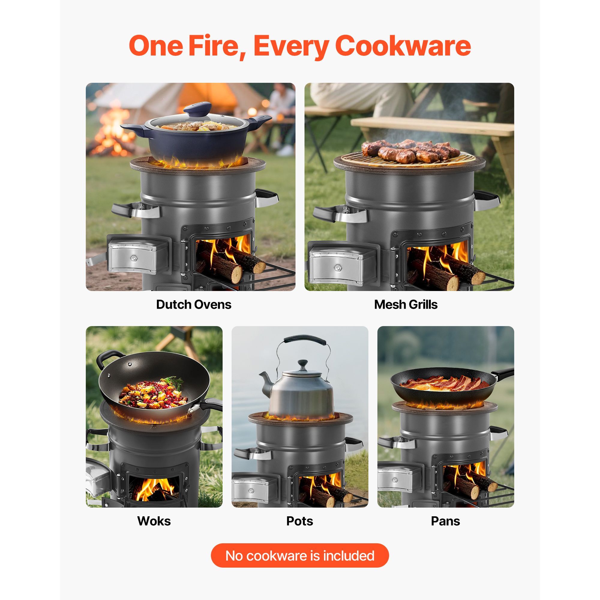 Camping Rocket Stove, Wood Bur - đánh giá và giá Camping Outdoor Or Indoor