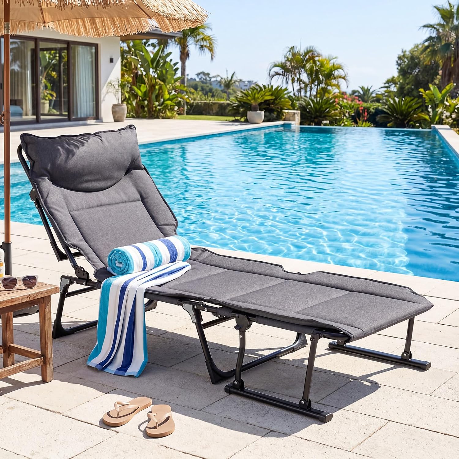 Folding Patio Lounge Chair Set - đánh giá và giá Outdoor Camping Chairs Folding