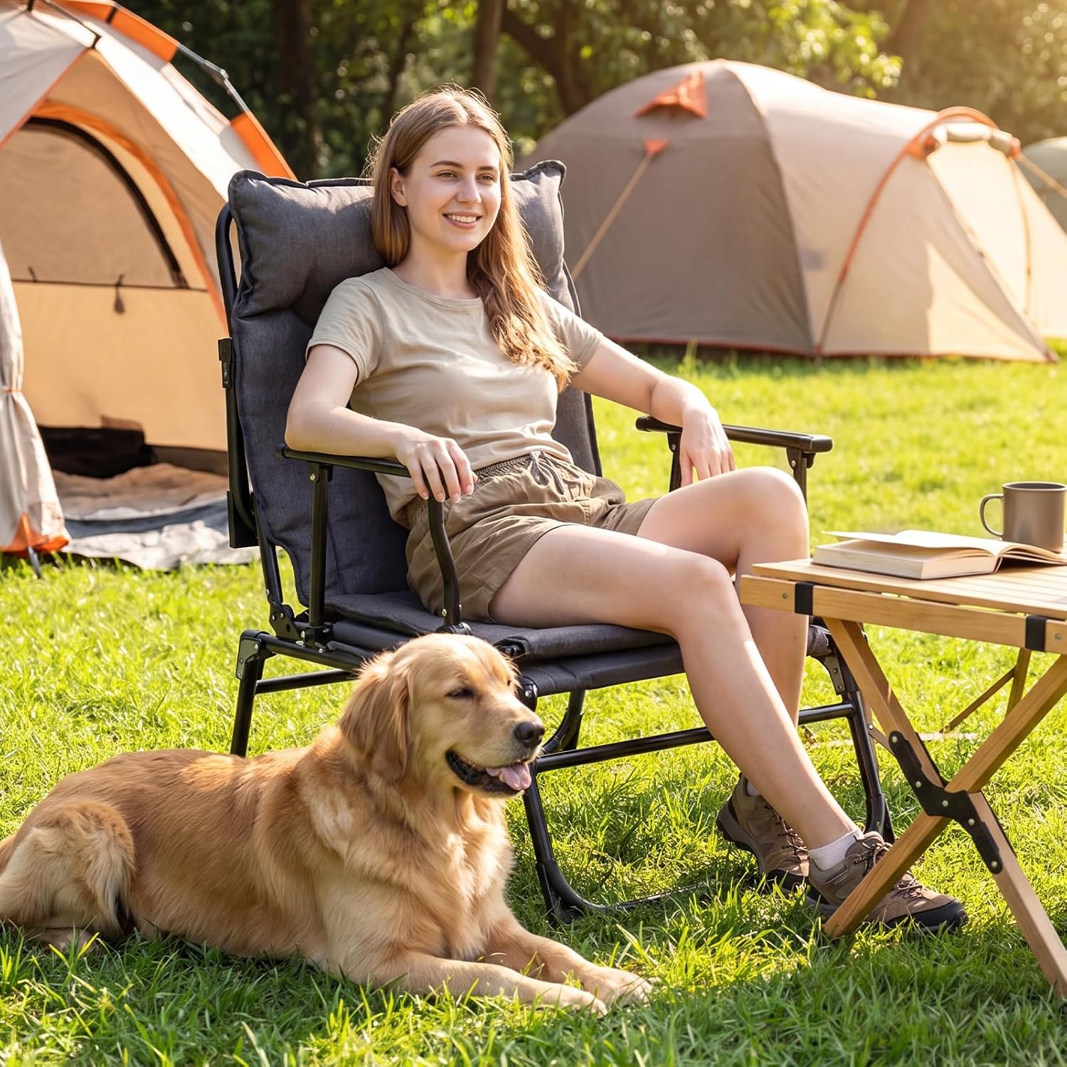Folding Patio Lounge Chair Set - đánh giá và giá Outdoor Camping Chairs Folding