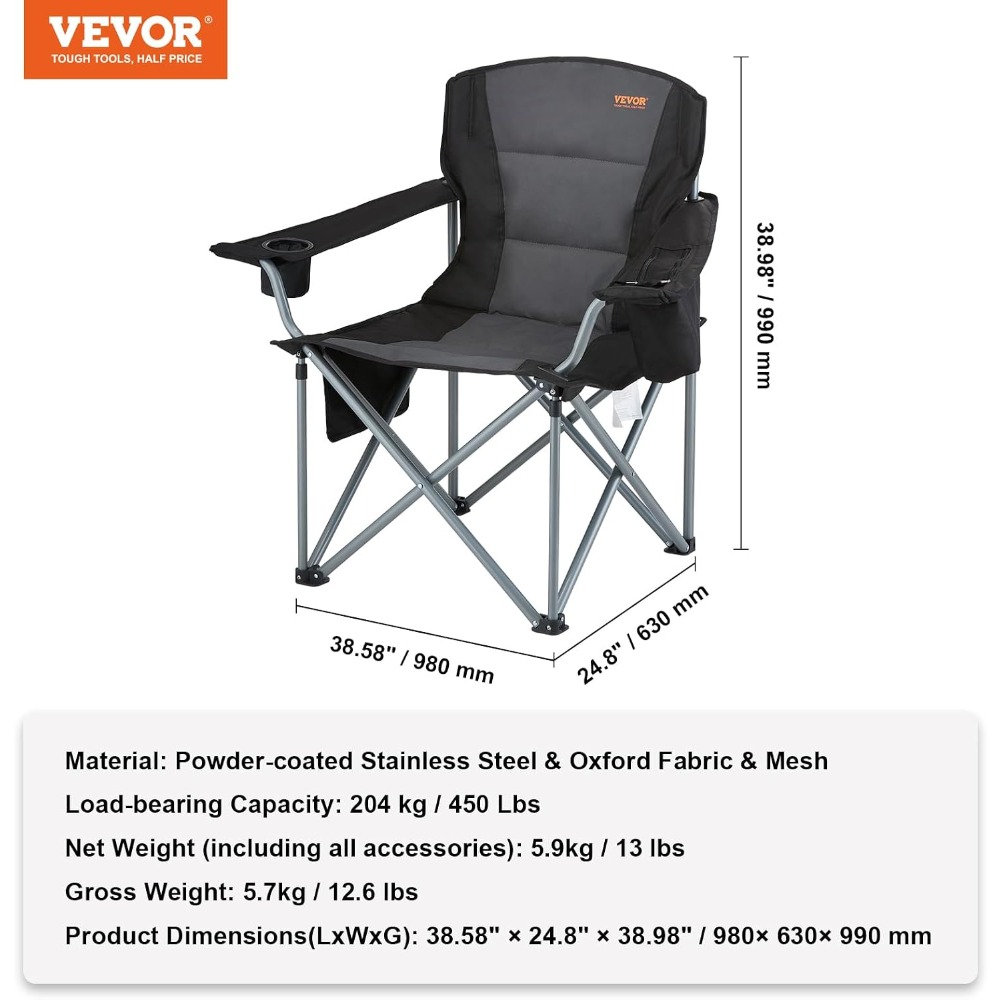 Oversized Folding Camping Chai - đánh giá và giá Outdoor Oversized Camping Chair