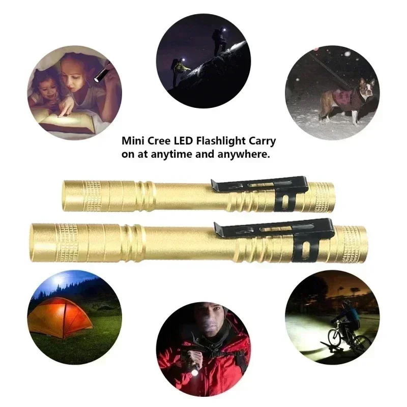 Portable Mini LED Pen Flashlig - đánh giá và giá Battery Outdoor Camping