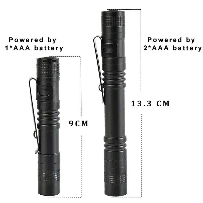 Portable Mini LED Pen Flashlig - đánh giá và giá Battery Outdoor Camping