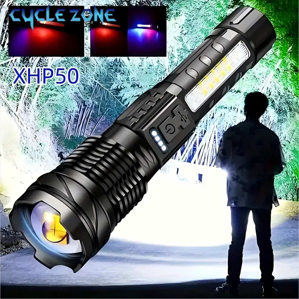 XHP50 Flashlight Zoomable Flas - đánh giá và giá Outdoor Camping Zone