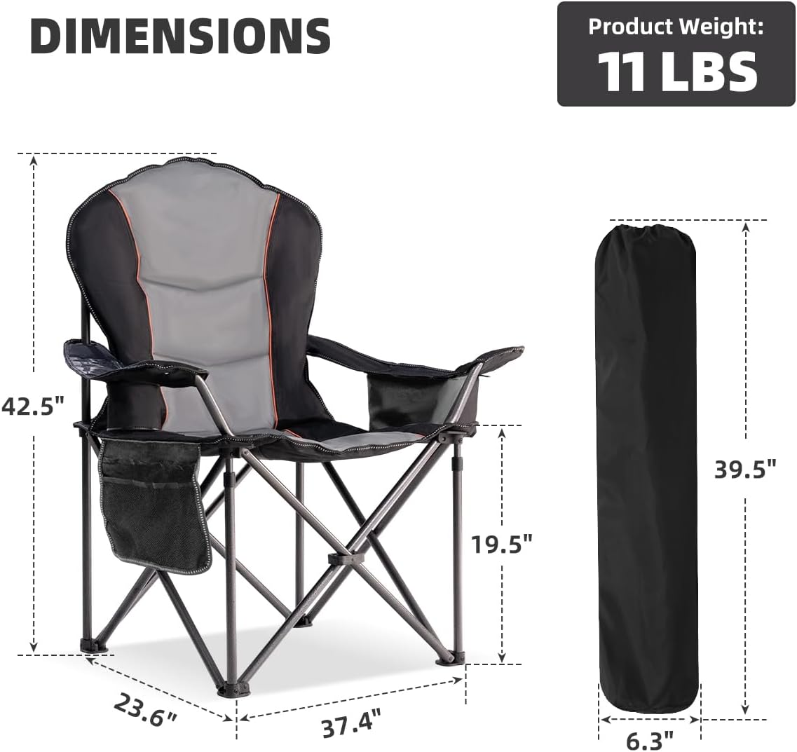 Oversized Folding Camping Chai - đánh giá và giá Outdoor Oversized Camping Chair