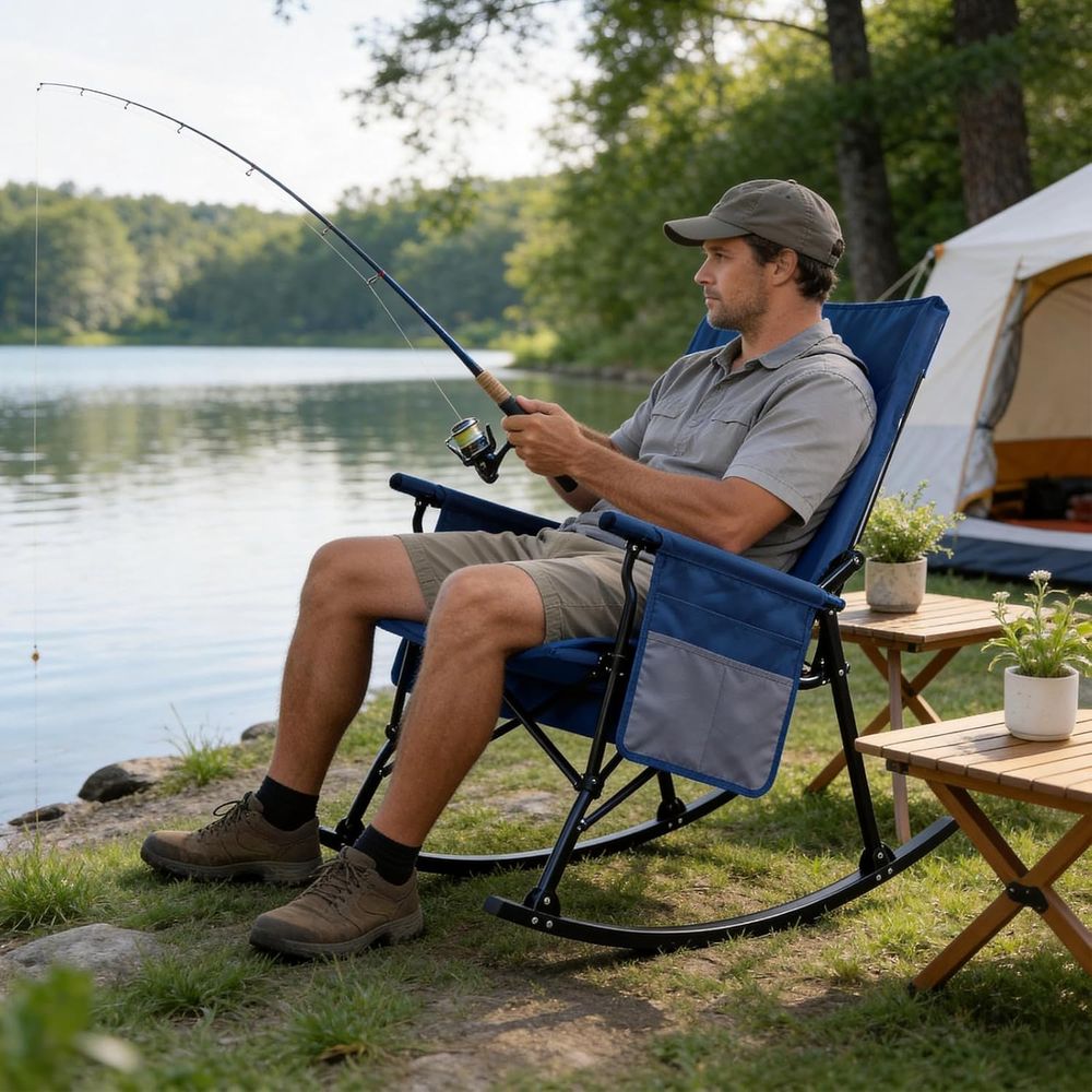 2 Pack High ack Portale Rockin - đánh giá và giá Outdoor Oversized Camping Chair