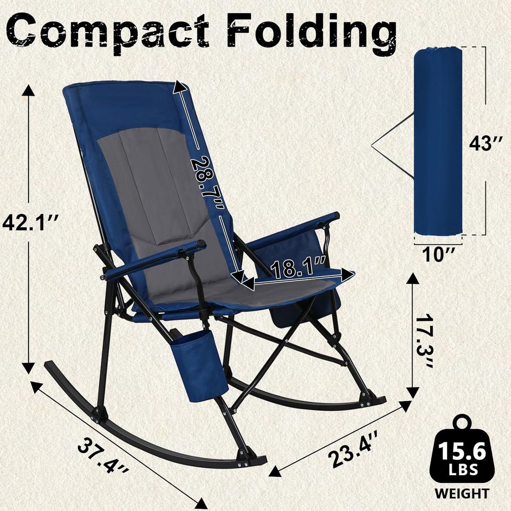 2 Pack High ack Portale Rockin - đánh giá và giá Outdoor Oversized Camping Chair