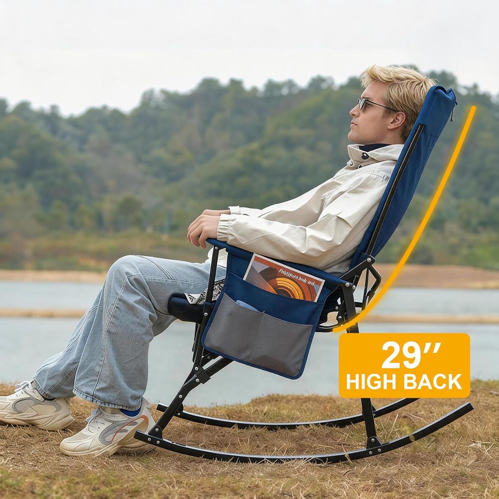 2 Pack High ack Portale Rockin - đánh giá và giá Outdoor Oversized Camping Chair