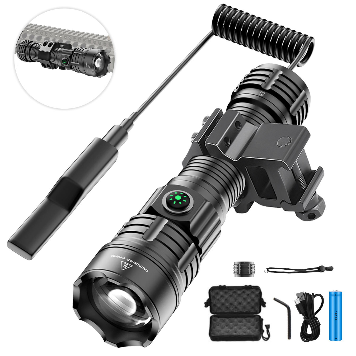 LED Flashlight Tactical Night  - đánh giá và giá Outdoor Camping Glamping Share