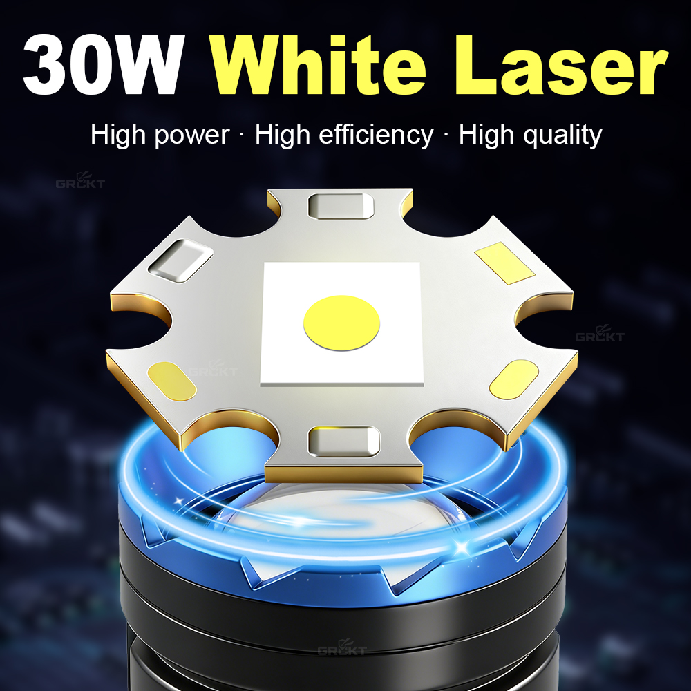 White Laser Camping Flashlight - đánh giá và giá Battery Outdoor Camping