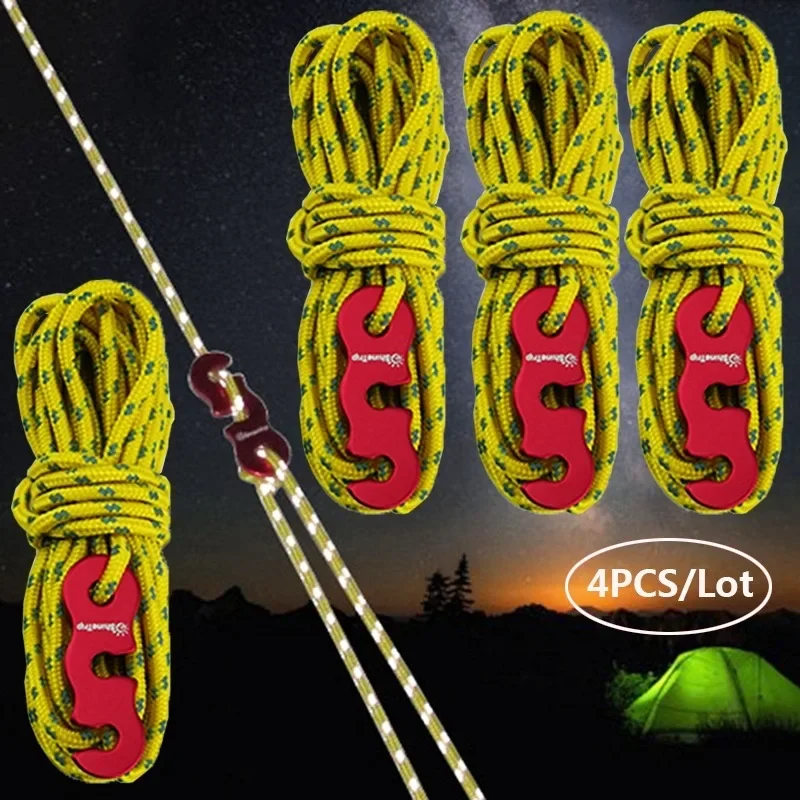 4pcs Durable Camping Tent Rope - đánh giá và giá Outdoor Camping Gazebo