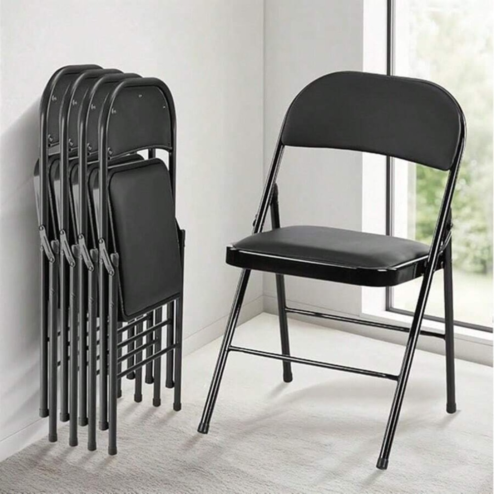 Folding Chair 4 Pack Leather P - đánh giá và giá Outdoor Camping Chairs Folding