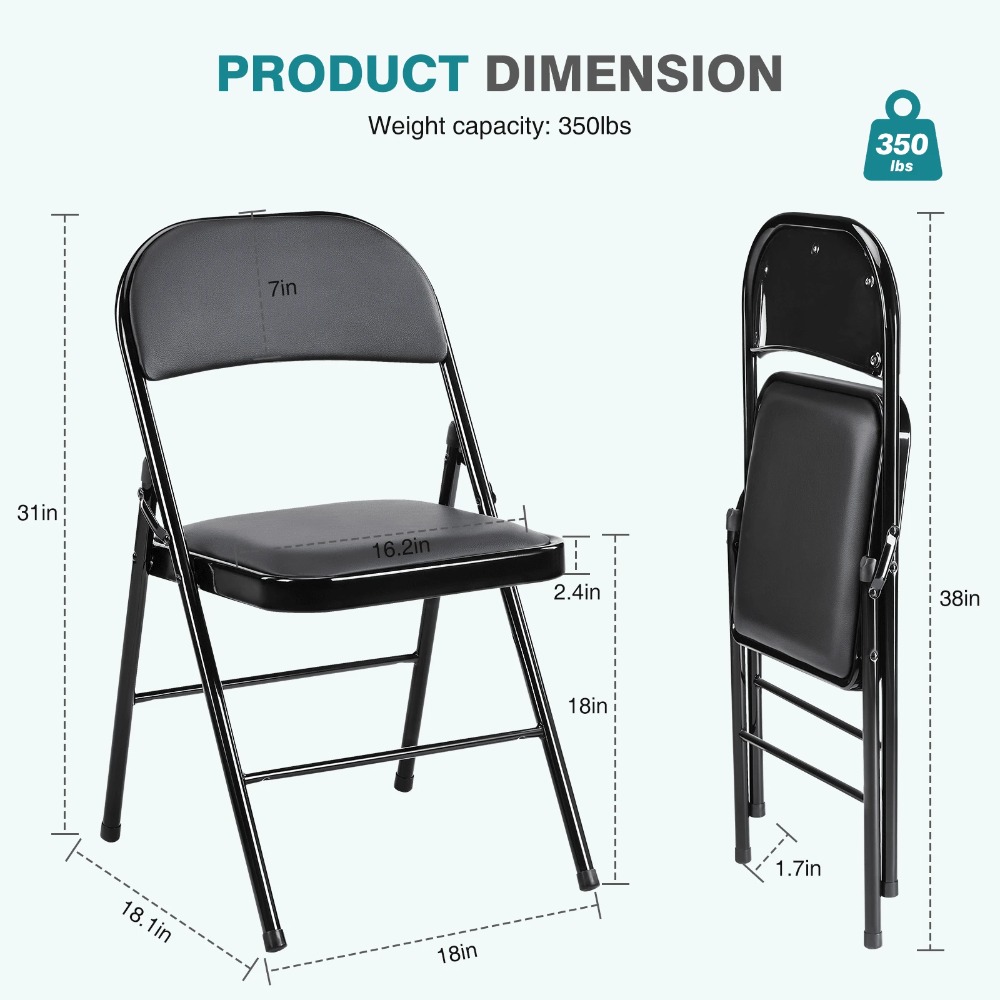 Folding Chair 4 Pack Leather P - đánh giá và giá Outdoor Camping Chairs Folding