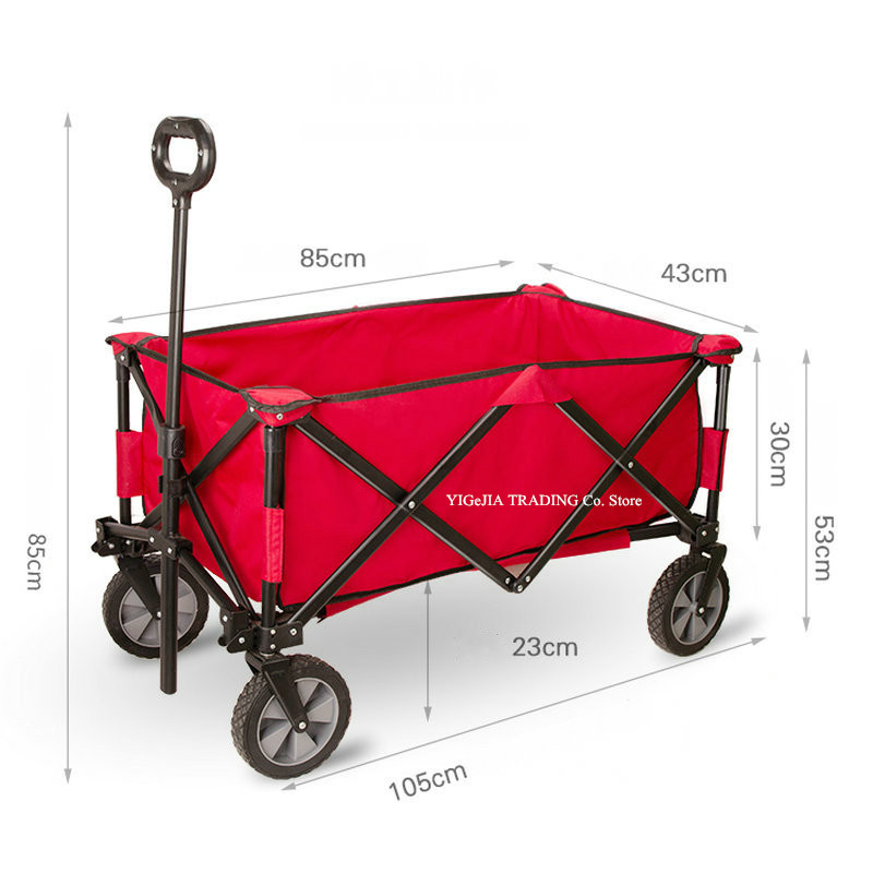 Folding Wagon with 17cm Solid  - đánh giá và giá Outdoor Camping Shop