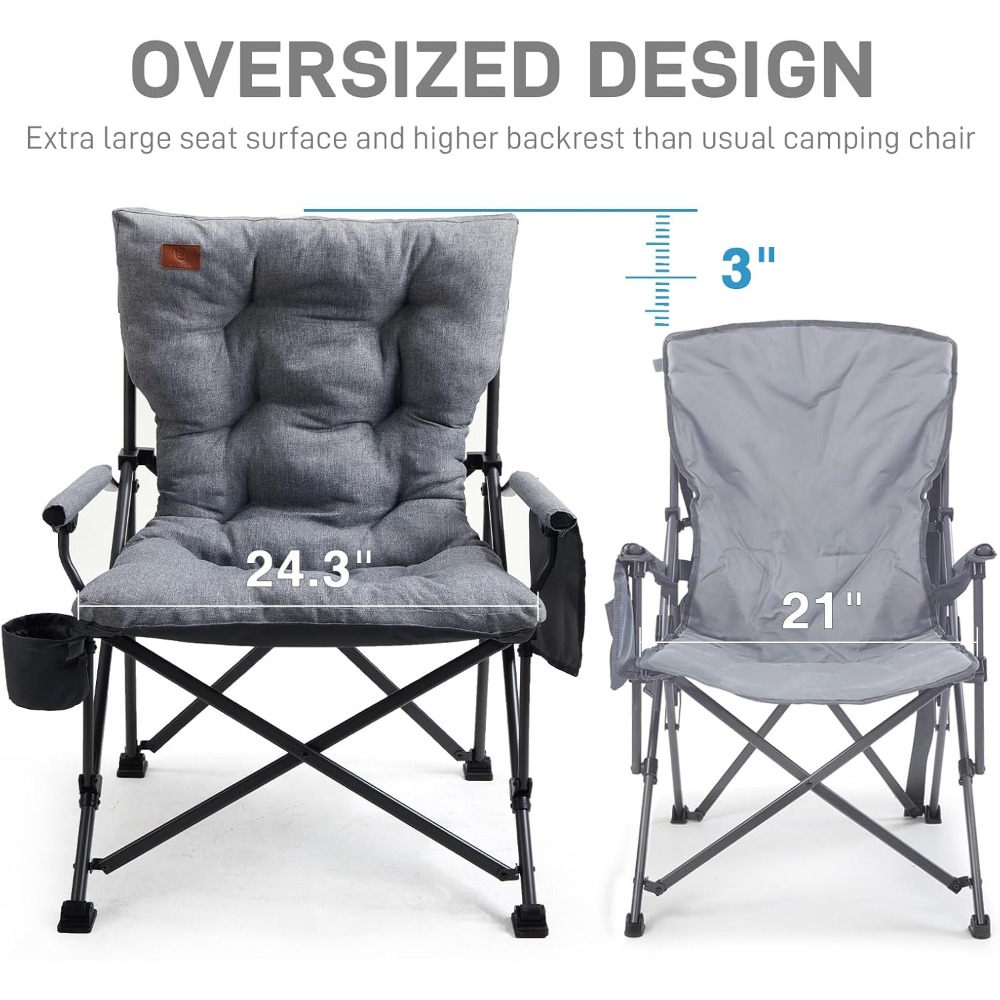 Oversized Folding Camping Chai - đánh giá và giá Outdoor Oversized Camping Chair