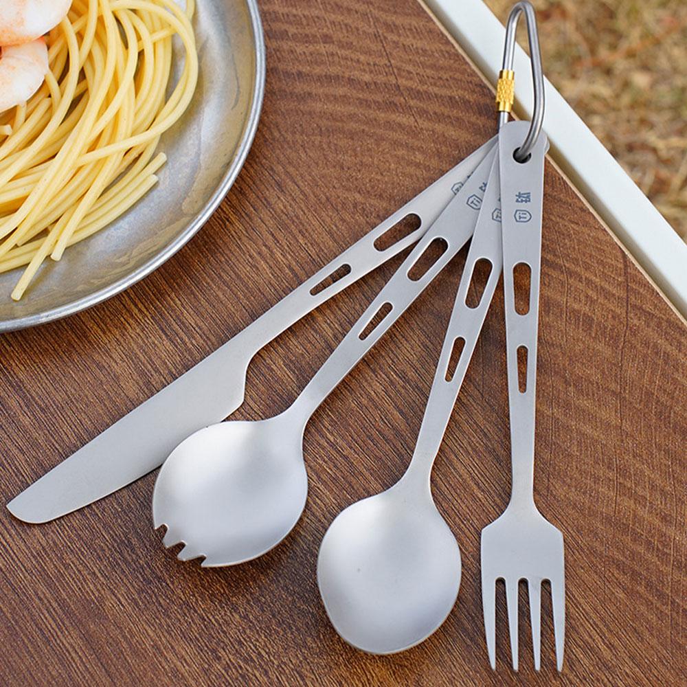 Titanium Long Handle Spoon Out - đánh giá và giá Outdoor Camping Glamping Share
