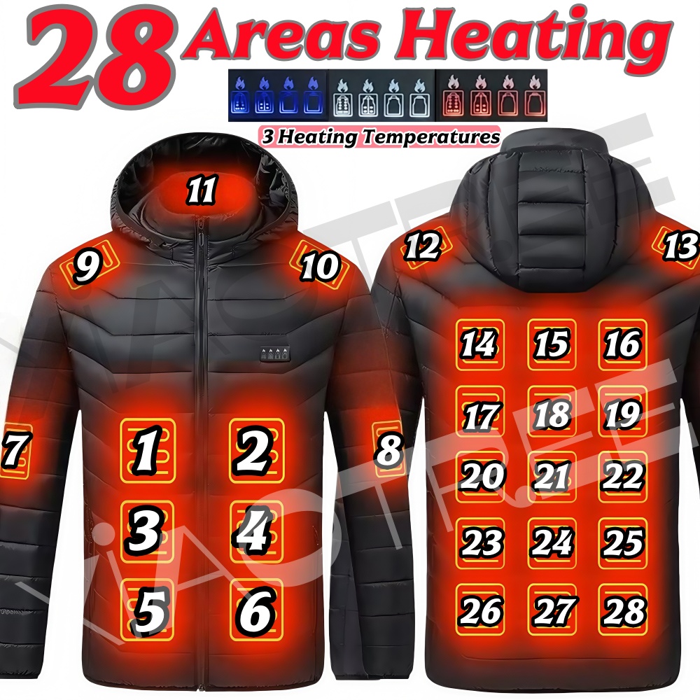 28 Areas Men Women's Heating J - đánh giá và giá Camping Outdoor Clothing