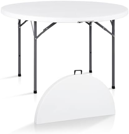 4 Foot Round Folding Card Tabl - đánh giá và giá Camping Outdoor Or Indoor
