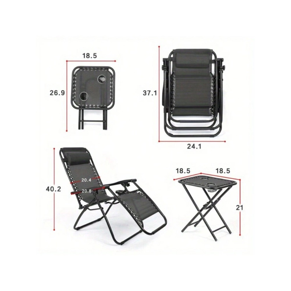 Zero Gravity Chairs Set of 2 O - đánh giá và giá Outdoor Oversized Camping Chair